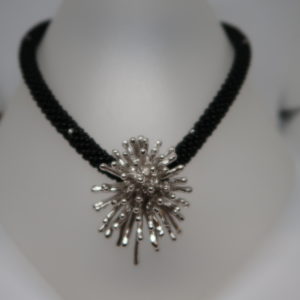 Pendentif “Eclats” argent rhodié