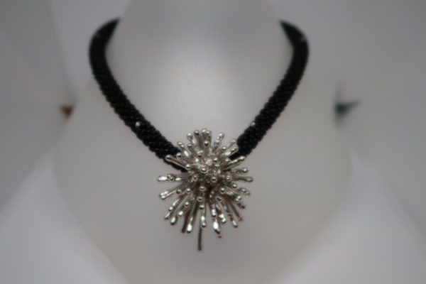 Pendentif “Eclats” argent rhodié