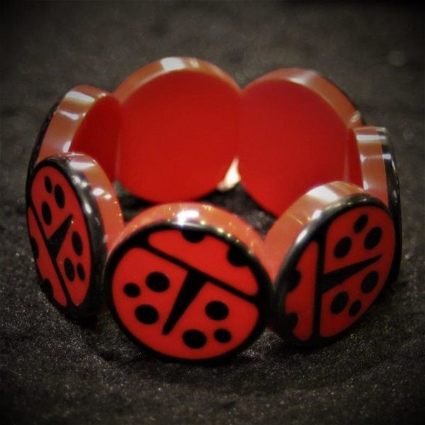 Bracelet Résine coccinelles