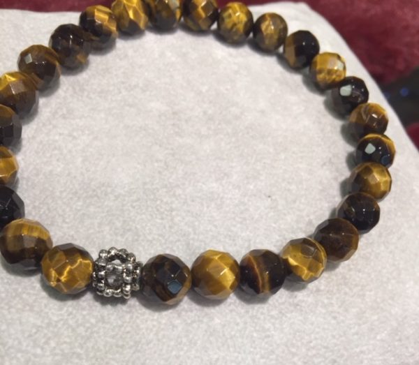 Bracelet Oeil de tigre facetté
