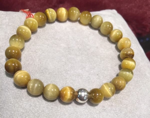 Bracelet Oeil de tigre jaune